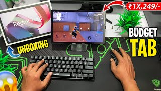 I bought a Budget Tablet *Redmi Pad* Unboxing 🎁 And Full Setup 🔥| How to play free fire ⌨️🖱️📲