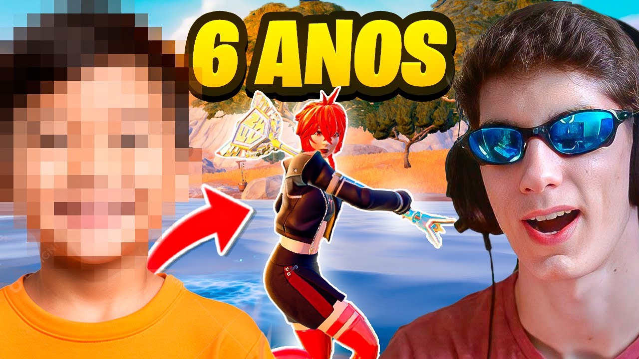 JOGUEI com um PRO PLAYER de 6 ANOS!