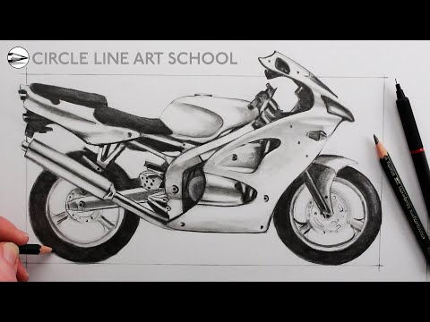 Learn to Draw a Motorcycle - Step by Step