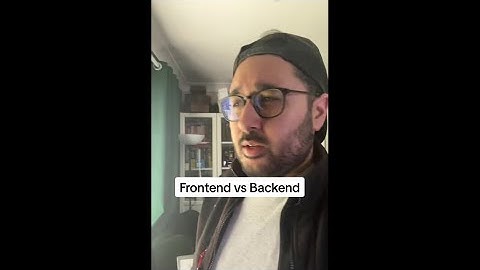 Frontend vs Backend Engineers whats the difference? learnfrontendnow.com