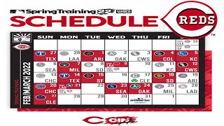 Cincinnati Reds 2022 Spring Training Schedule