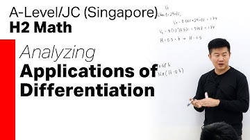 H2 Math Differentiation Applications | A-Level/JC, Singapore Tuition