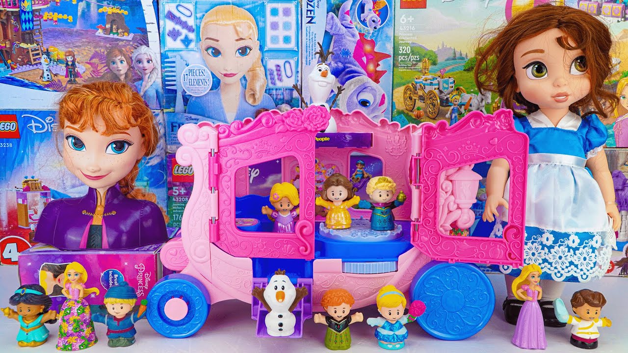 Disney Frozen Toys Collection Unboxing | Disney Princess Magical Musical Carriage 🎀✨ | Anna & Belle