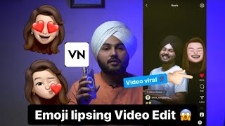 Emoji Lipsing Video Edit 😱 / 💯 Viral video Vn App / Amrit Ramgharia screenshot 4