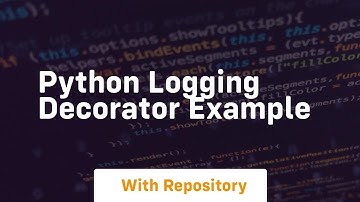 python logging decorator example