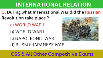Most Repeated Mcqs of International Relations from Past Papers | IR Mcqs Question | Top Mcqs of IR
