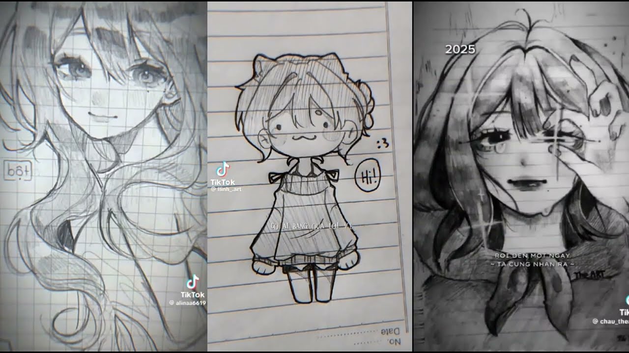 [♡Tik tok♡] Tổng hợp các video các dân vẽ /cre: video ạ/