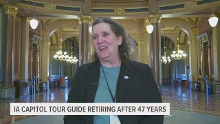 Iowa Capitol tour guide retires after 47 years
