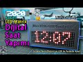 Arduino ile Led Matrix Dijital Saat Yapımı - LEDSaat v1.0 (Arduino Led Matrix Digital Clock)