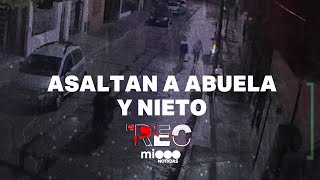 ASALTAN A ABUELA Y NIETO - VIOLENTO ROBO EN LA HELADERÍA - #REC