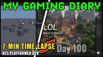 8 Hours of Platformer Dev in 7 Minutes (UE5 Time-Lapse) | Game Dev Diary Part 1