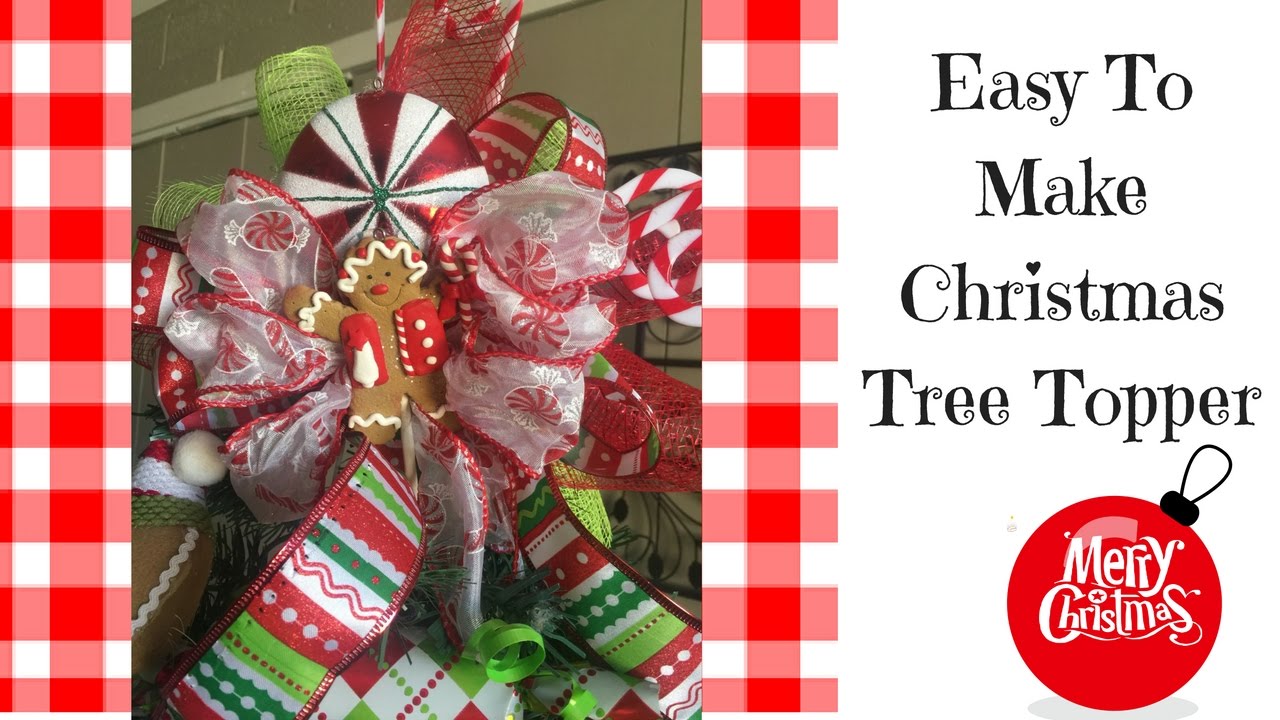 Simple Ideas For Christmas Tree Toppers| Christmas 2016