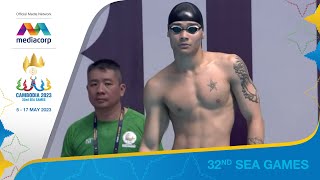 A lonely swim - Philippines Jacinto redoes his swim and qualifies 1st Swimming SEA Games 2023