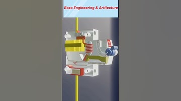 MCB 3D Animation circuit breaker (miniature circuit breaker) #Electric