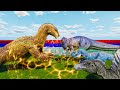 LEDUMAHADI VS ARK CREATURES | EPIC BATTLES