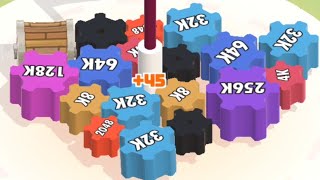 Merge Blocks 3D - 2048 Puzzle New Block! Unlock 512k-1024k - iOS Android Gameplay Walkthrough Part 8