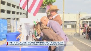Smith County celebrates new courthouse with beam signing event