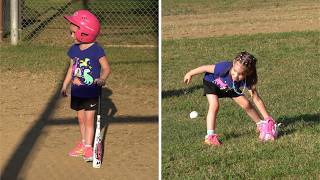 Her 1st TBall Practice