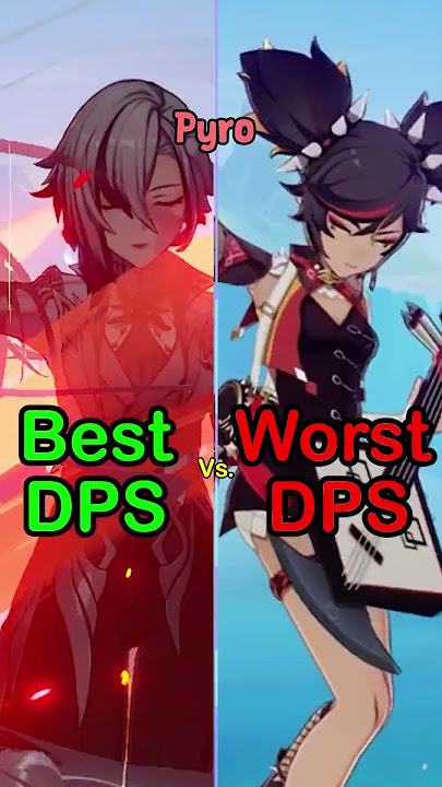 Best Vs Worst DPS Characters From Each Element! #genshinimpact #shorts #meta