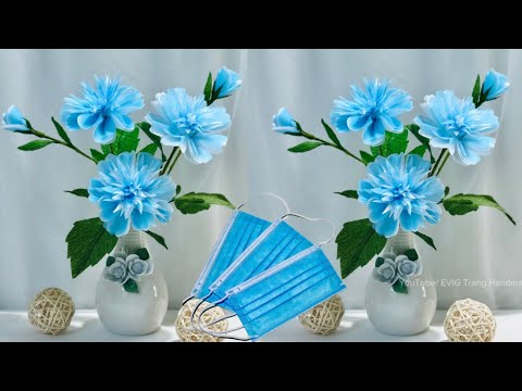 Video DIY || Part 2 - Make Flower From Medical Masks || Hoa... - youtube