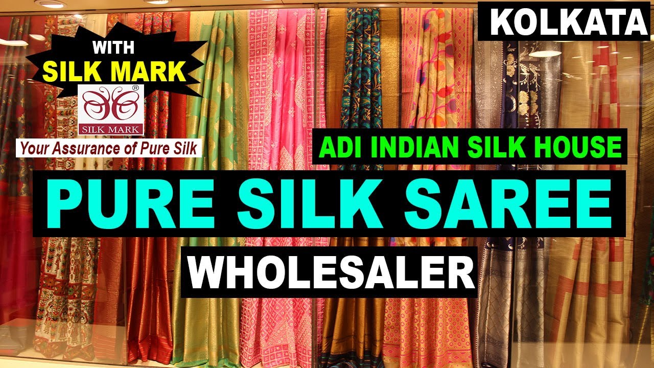 Pure Silk Saree Wholesaler in Kolkata ADI INDIAN SILK HOUSE YouTube