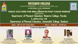 A NATIONAL LEVEL WEBINAR On "YOGIC CULTURE FOR WELLNESS IN POST COVID PERIOD" screenshot 4
