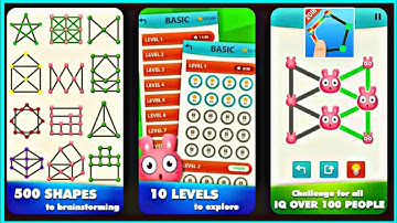1Line - Draw 1 Stroke By One Touch - shape Games