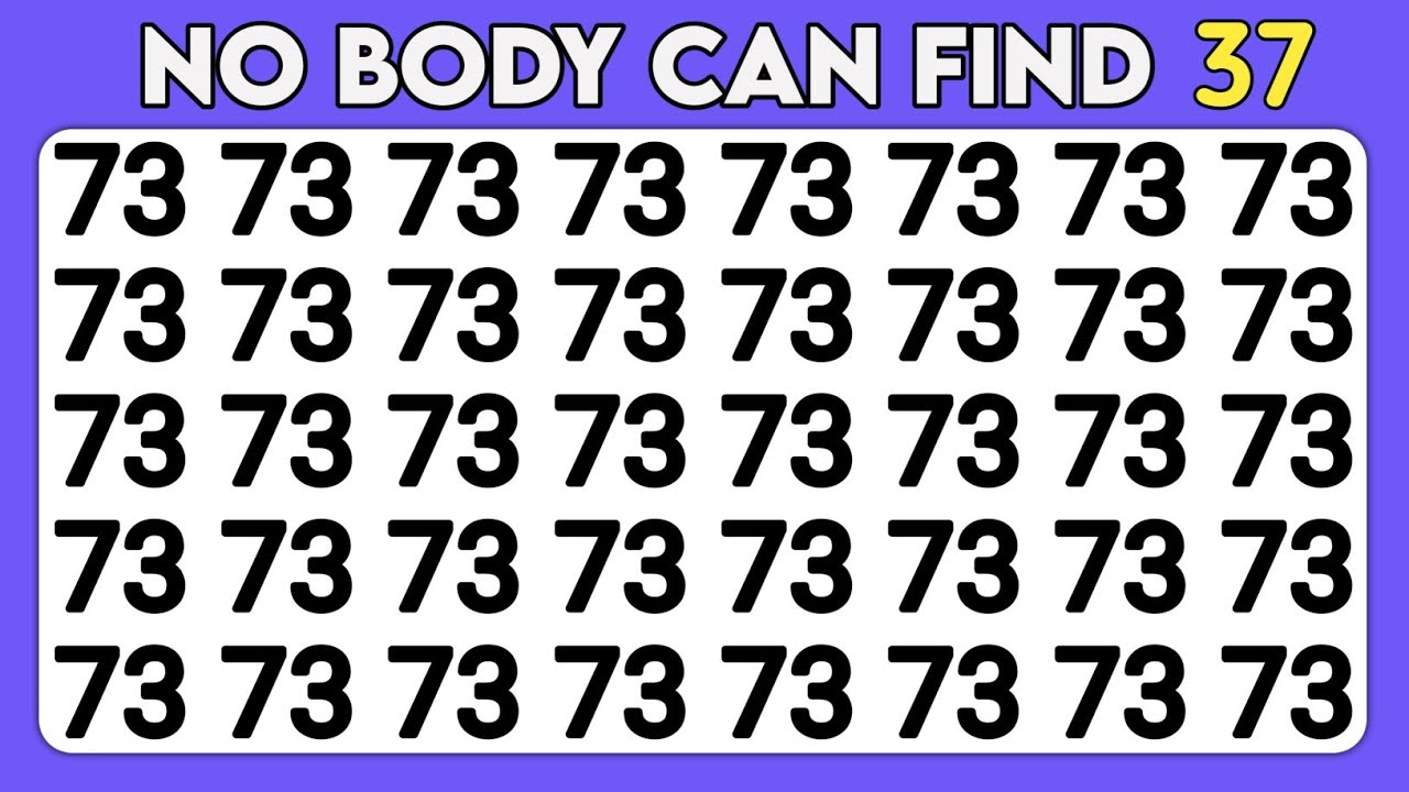 Найдите лишнее | Проверьте свою наблюдательность | Задание на развитие зрительного восприятия циф...