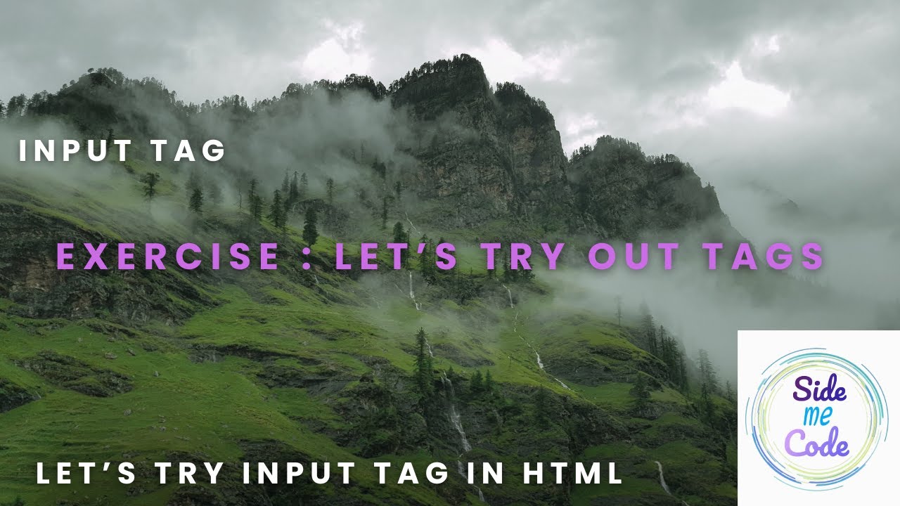 Exercise : Let's try input tag - YouTube