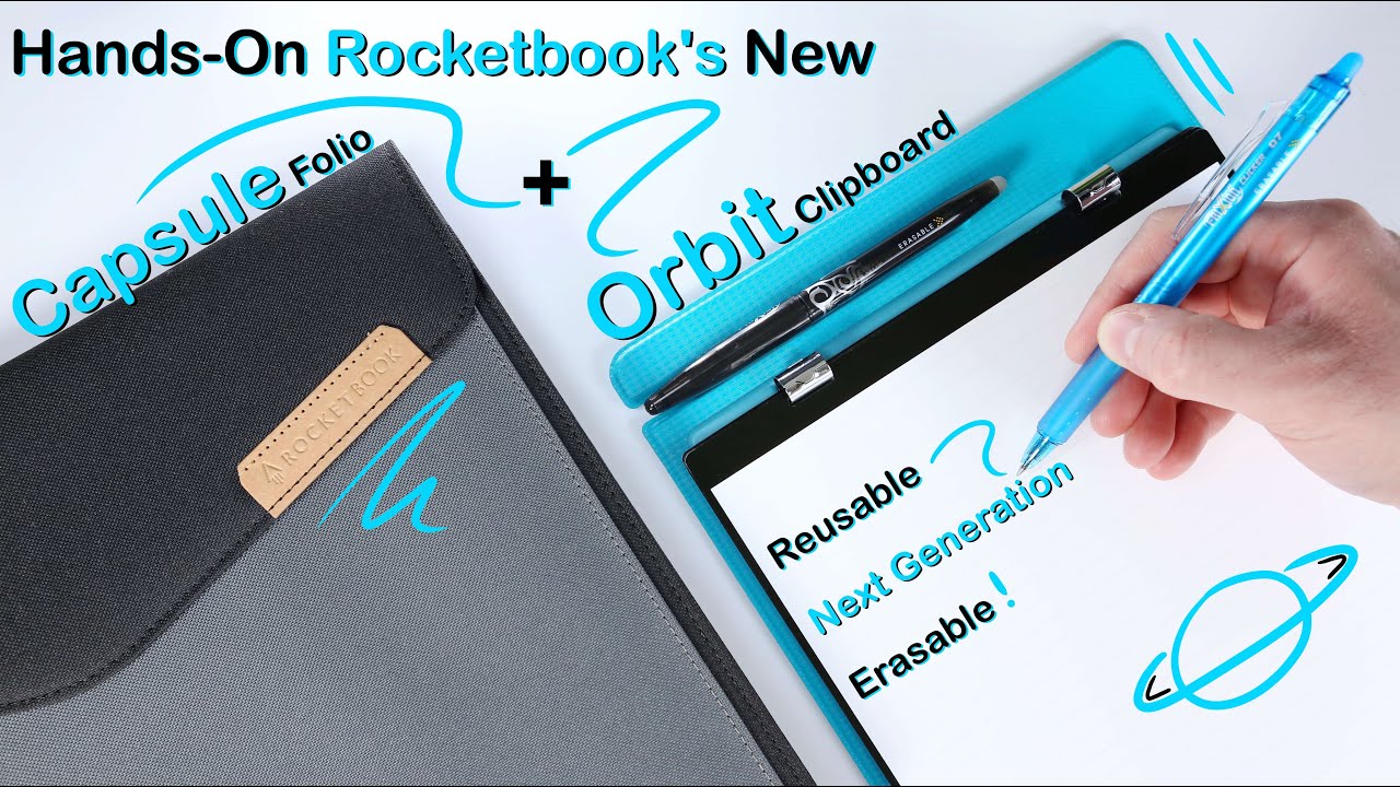 Rocketbook Smart Reusable Notebook Dot Grid Letter Size Spray Bottle Pen  Station