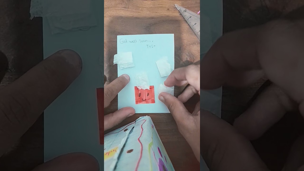 cute and easy card to give for an ill person 