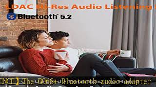 1Mii B06S+ LDAC Bluetooth 5.2 Receiver for Home Stereo Hi-Res Music Streaming, Hi-Fi Wireless Audio