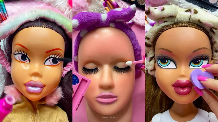 ASMR Satisfying with Unboxing & Review Mannequin Makeup Sanrio Skincare Sounds Video Fast Glow up  ☆