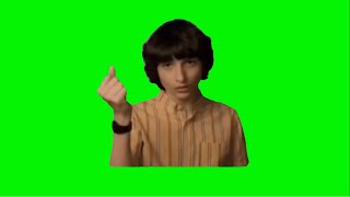 Finn Wolfhard snapping fingers meme template | Green screen