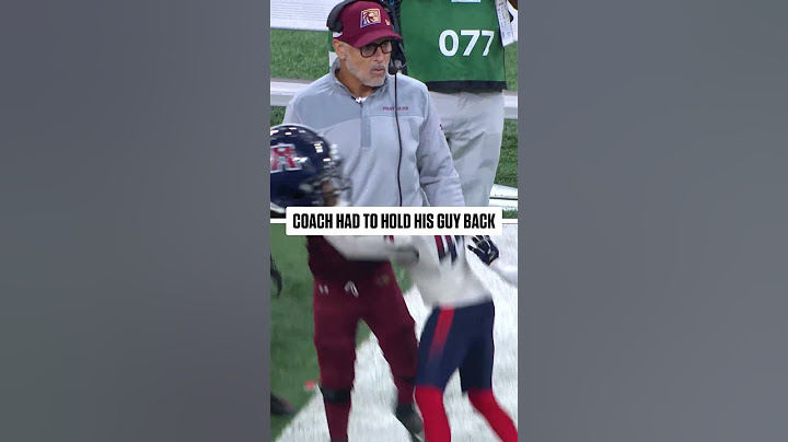 Coach has to hold back his guy 👀 #ufl #football #coach