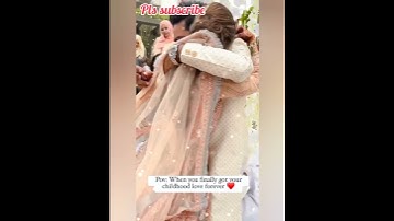 Thumbnail of when you Finally got your childhood love forever #kahanisuno #song  🥲❤️#shorts #couples