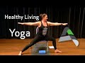 Healthy living  home workout  gentle yoga