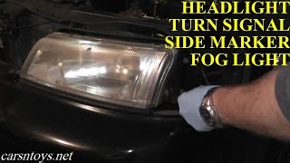 Nissan Maxima Headlight Bulb, Turn Signal and Fog Light Bulb Removal HD