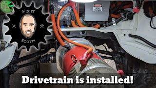 VW Bus Electric Conversion Part 12: Which transmission to use? Install and wire Warp 9 motor