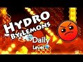 Geometry dash  hydro by lemons  daily level 49 all coins