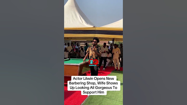 Actor Lilwin Opens New Barbering shop, Wife Shows Up Looking All Gorgeous To Support Him