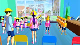 ละครสั้น เรื่อง พาเด็กโรงเรียนอนุบาลหมีน้อยไปทัศนศึกษา# SAKURA school simulator