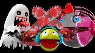 Pacman & Ms Pacman VS CHAINSAW BAKEMON - Full Episode