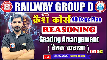 Seating Arrangement Reasoning | Group D Reasoning Crash Course #17 | Reasoning For Group D Exam