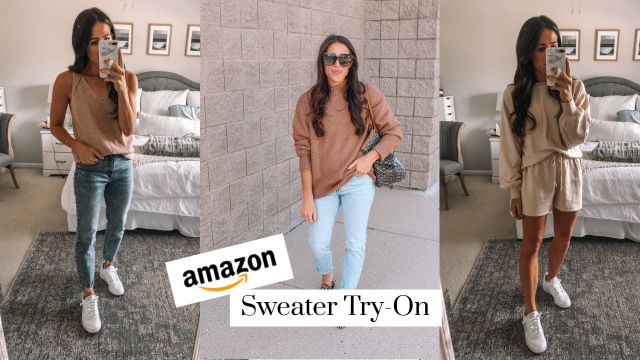 Amazon Sweater TryOn Haul YouTube