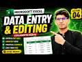 How to Enter & Edit Data in Microsoft Excel | Excel Basics Lecture 4 #sheraztechmaster