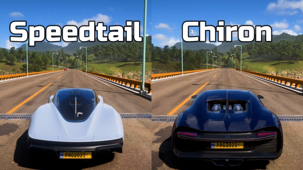 Forza Horizon 5: McLaren Speedtail vs Bugatti Chiron - Drag Race - YouTube