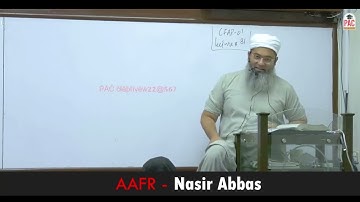 CFAP 01 | Sir Nasir Abbas AAFR | Lecture 81 | June 2024 | Advance Accounting and Financial Reporting
