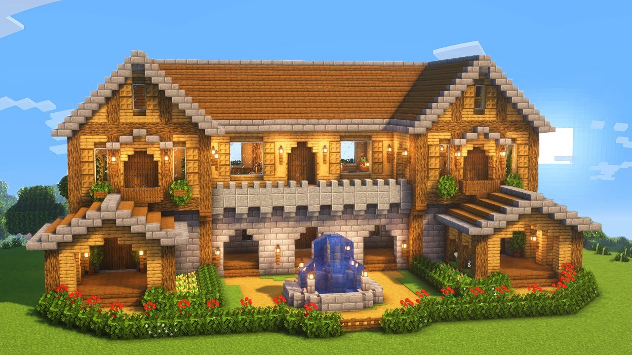 Minecraft Bassis Die BESTE Minecraft Basis bauen Tutorial - Großes Haus bauen in ...