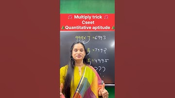 Cseet quantitative aptitude multiply trick || #cseet #quantitativeaptitude #commerceshorts #multiply